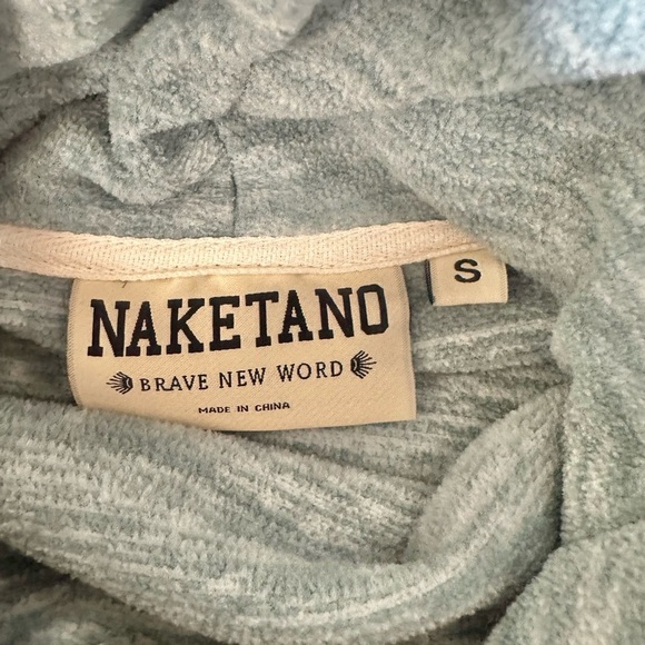 Naketano Women’s Cowl Funnel Neck Fleece Sweatshirt Small - Picture 2 of 8